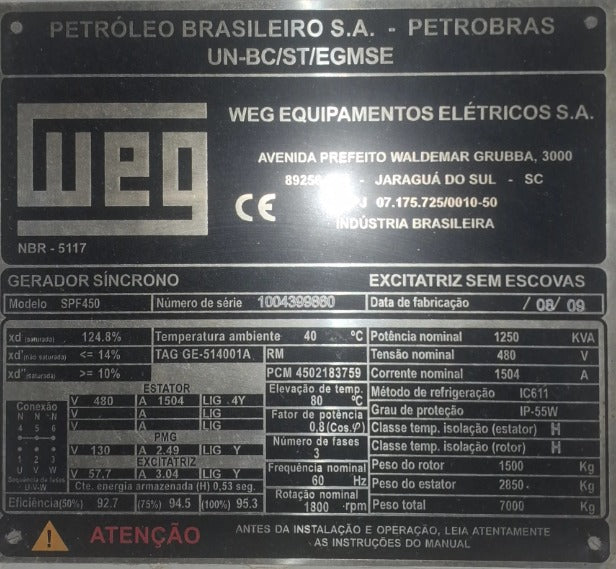 GERADORES CUMMINS 1250 KVA CABINADO  NOVOS ( NUNCA USADOS)_