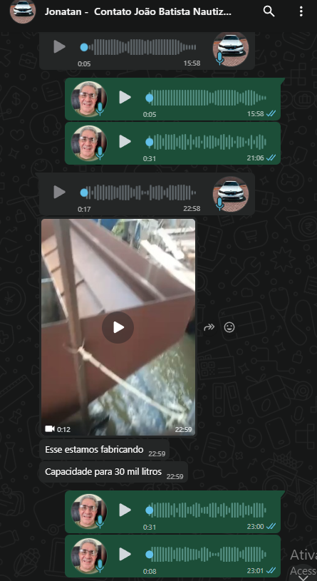 POSTO DE COMBUSTÍVEL FLUTANTE 20 m3