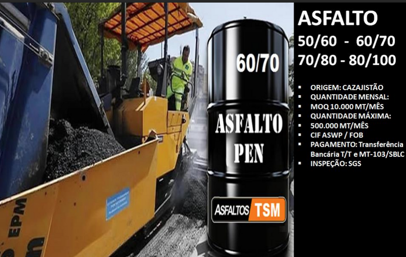 ASFALTO (PENETRAÇÃO 50/60 A 80/100)
