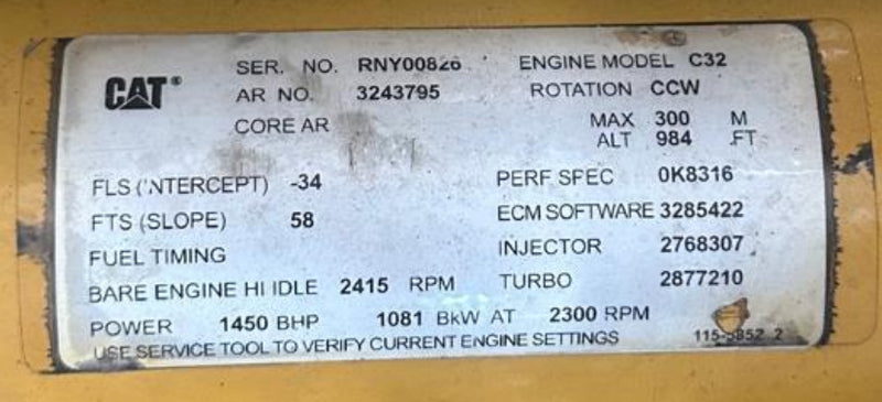 MOTOR CATERPILLAR C9