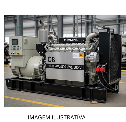 GERADOR CUNNINS 1000 kVA, 2014