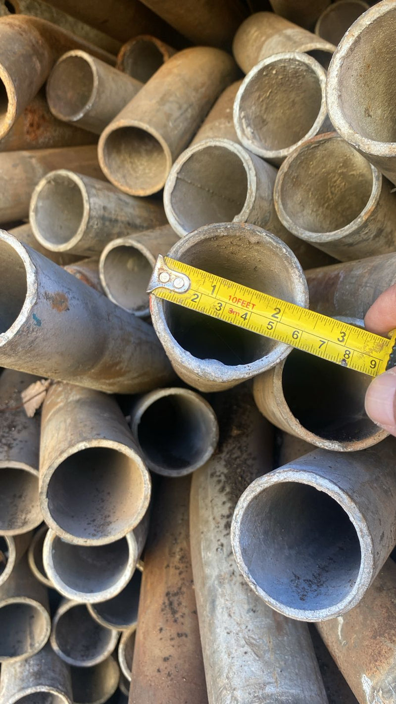 TUBOS GALVANIZADOS 
2 1/2” USADOS