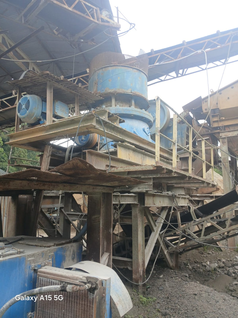Britagem Completa em Funcionamento – 1.200 a 1.500 t/dia (150 a 190 t/h)