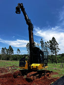 ESCAVADEIRA  PC CAT320D FM, 2013  + CABEÇOTE MULTIFUNCIONAL - GOIAIS