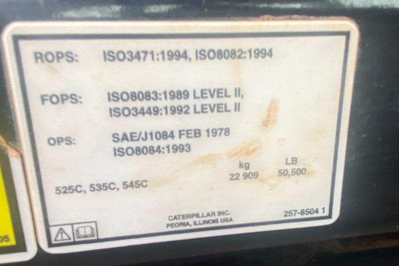 SKIDDER CATERPILLAR 545C,  ANO 2013 PA