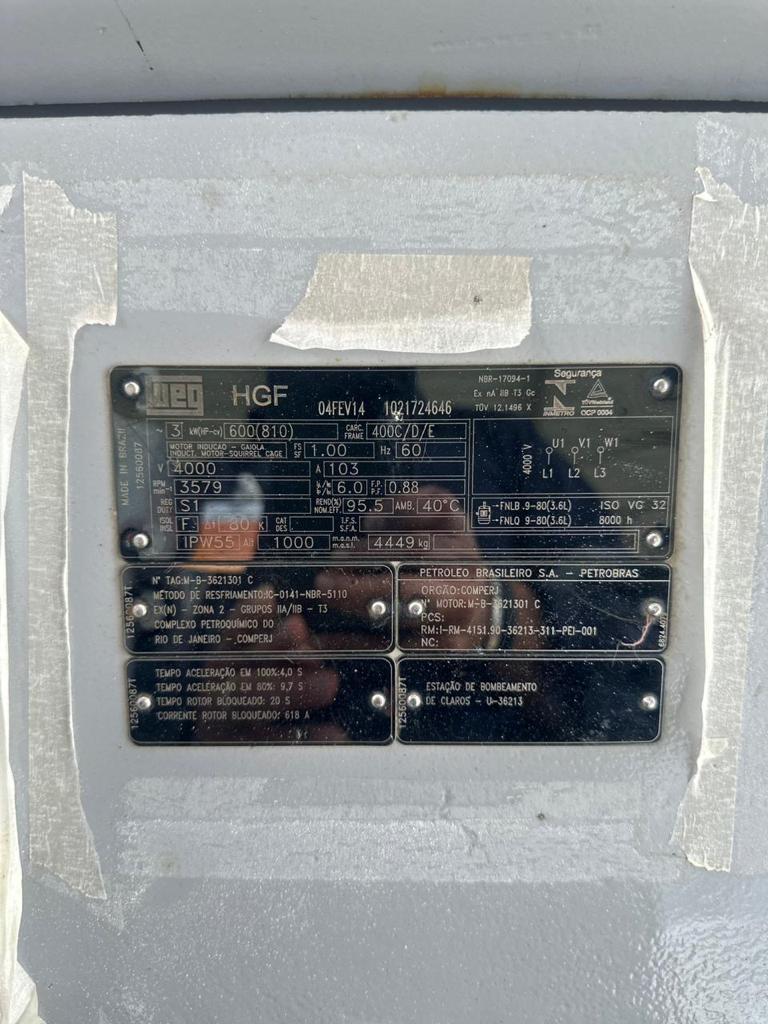 BOMBAS CENTRIFUGAS FLOWSERVE 700 m3/h