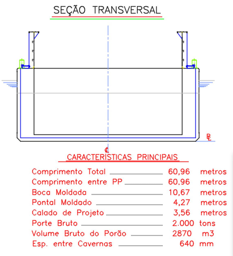 BALSA  GRANELEIRA MISSISSIPI 2.000T, 60.96X10.67X4.27 2024, AMAZONAS